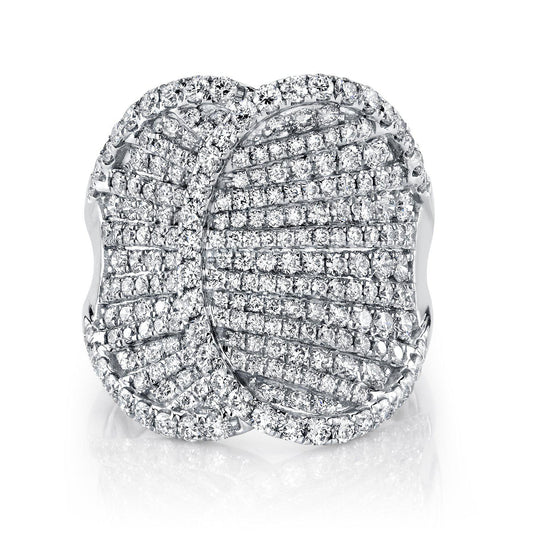 TVON 14K 2.42cttw VS Diamond Saddle Ring