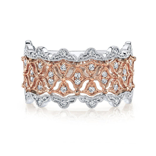 TVON 14K 0.33cttw VS Diamond Lace Band Ring