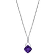 Load image into Gallery viewer, 14K 1.69ct Cushion Amethyst and Diamond Necklace | TVON