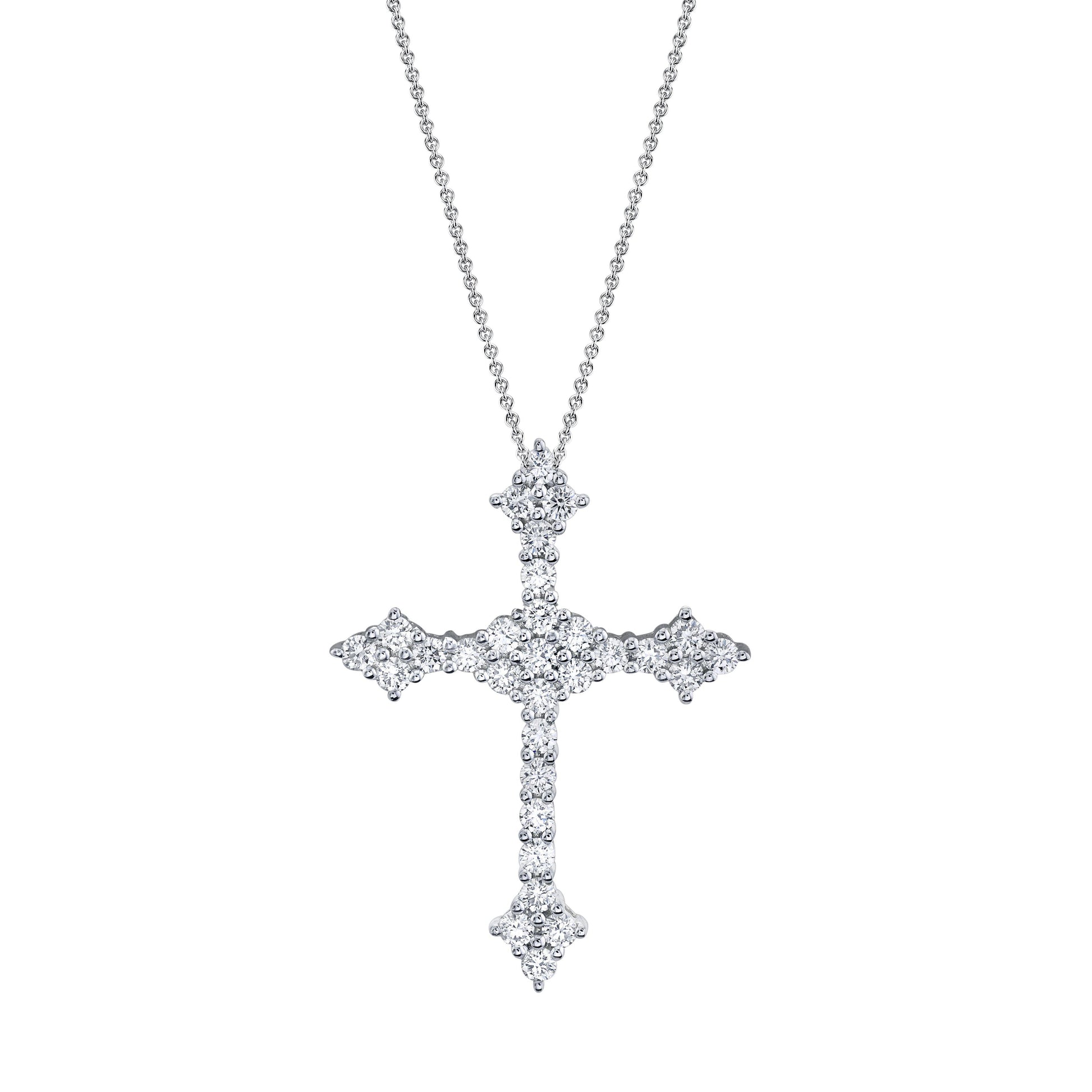 TVON 14K 0.90cttw VS Diamond Cross Pendant