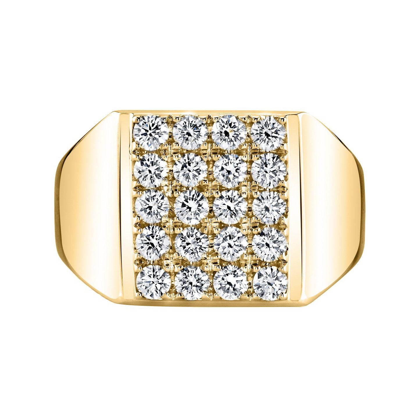 TVON 14K 1.43cttw VS Diamond Men's Ring