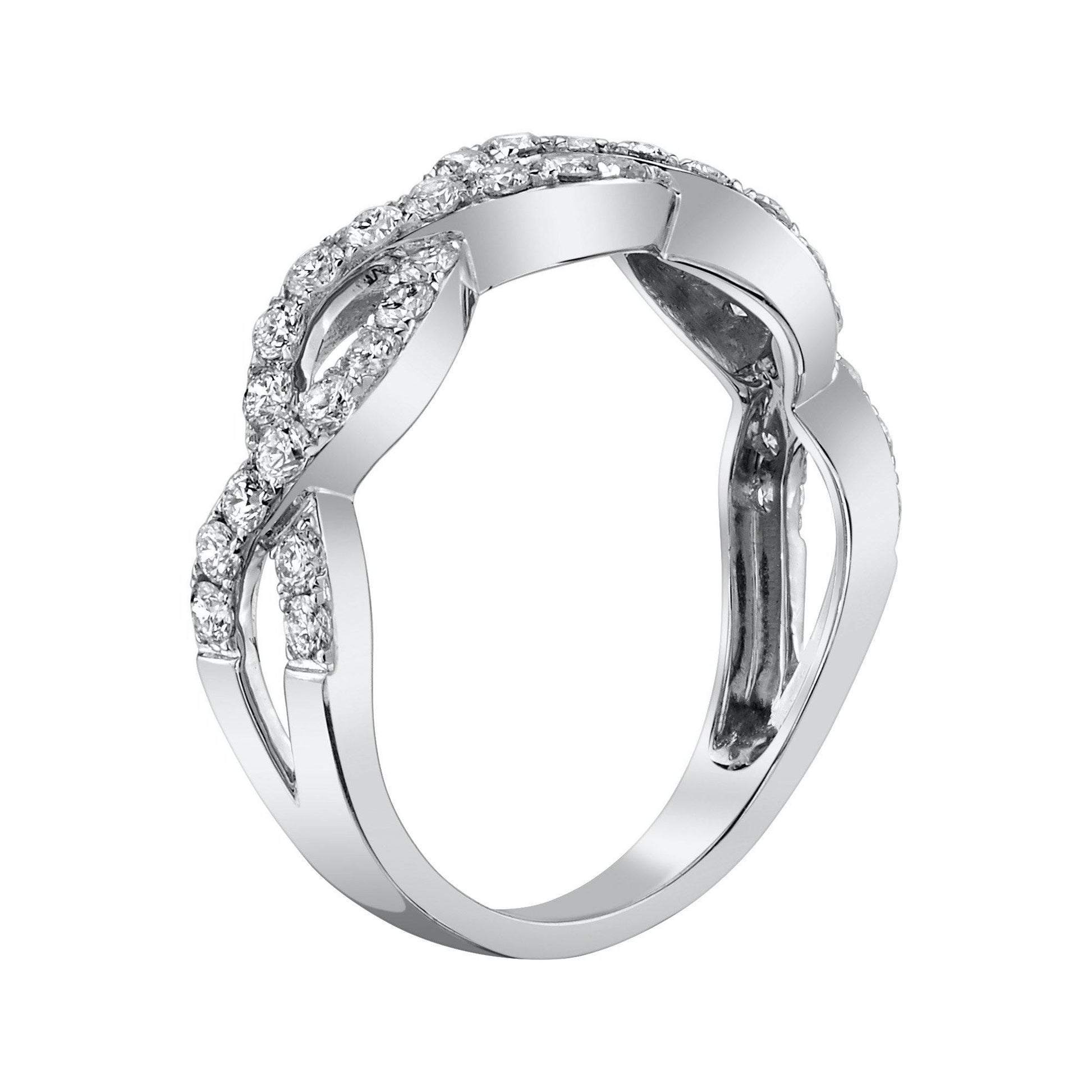 TVON 14K 0.72cttw VS Diamond Infinity Band Ring