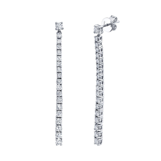 TVON 14K 1.95cttw VS Diamond Stiletto Drop Earrings