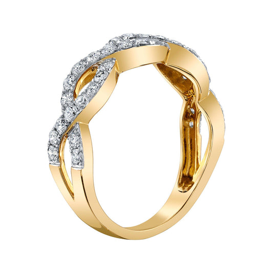 TVON 14K 0.72cttw VS Diamond Infinity Band Ring