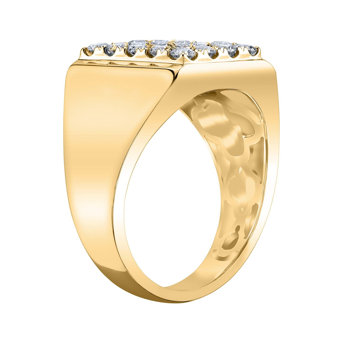 TVON 14K 1.43cttw VS Diamond Men's Ring