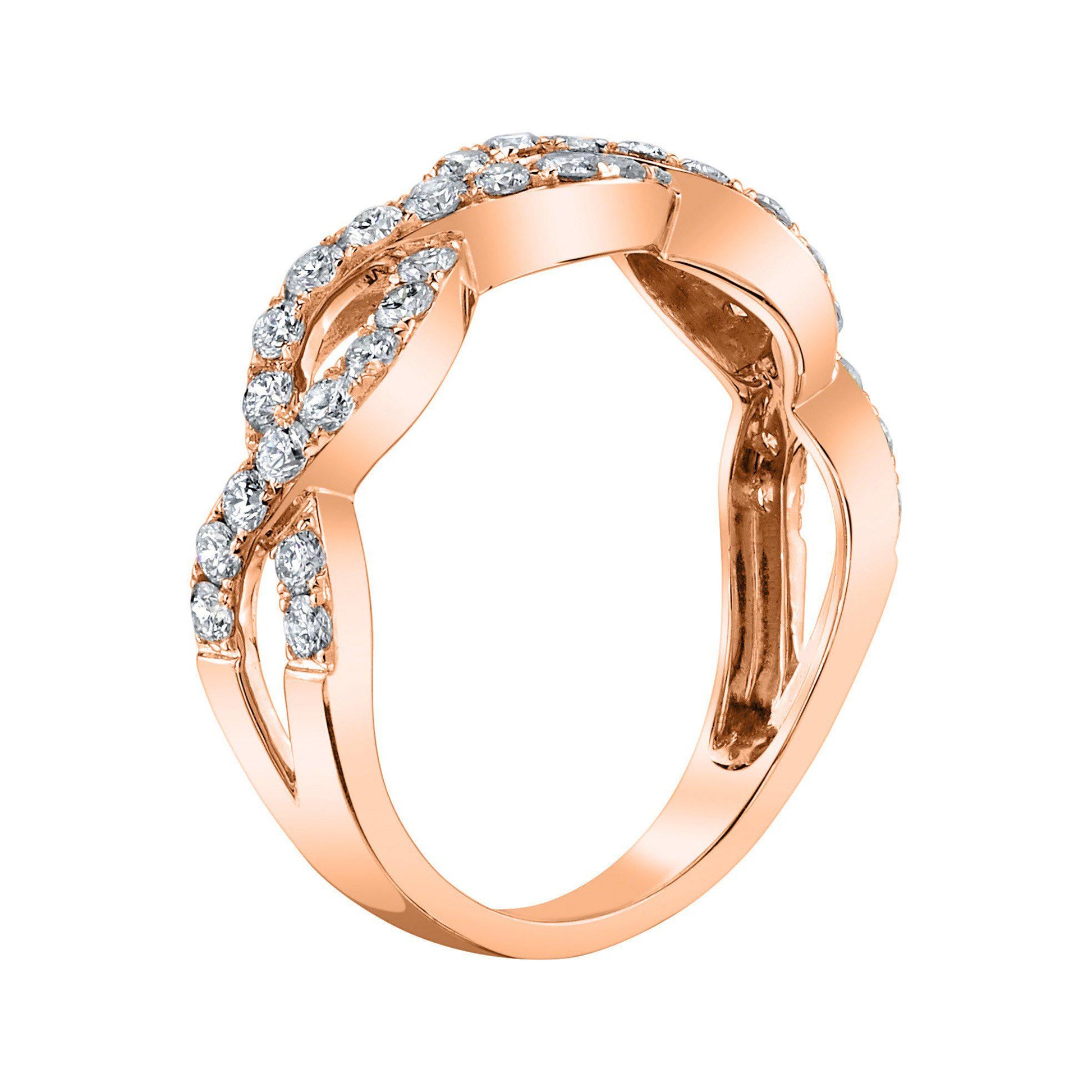 TVON 14K 0.72cttw VS Diamond Infinity Band Ring