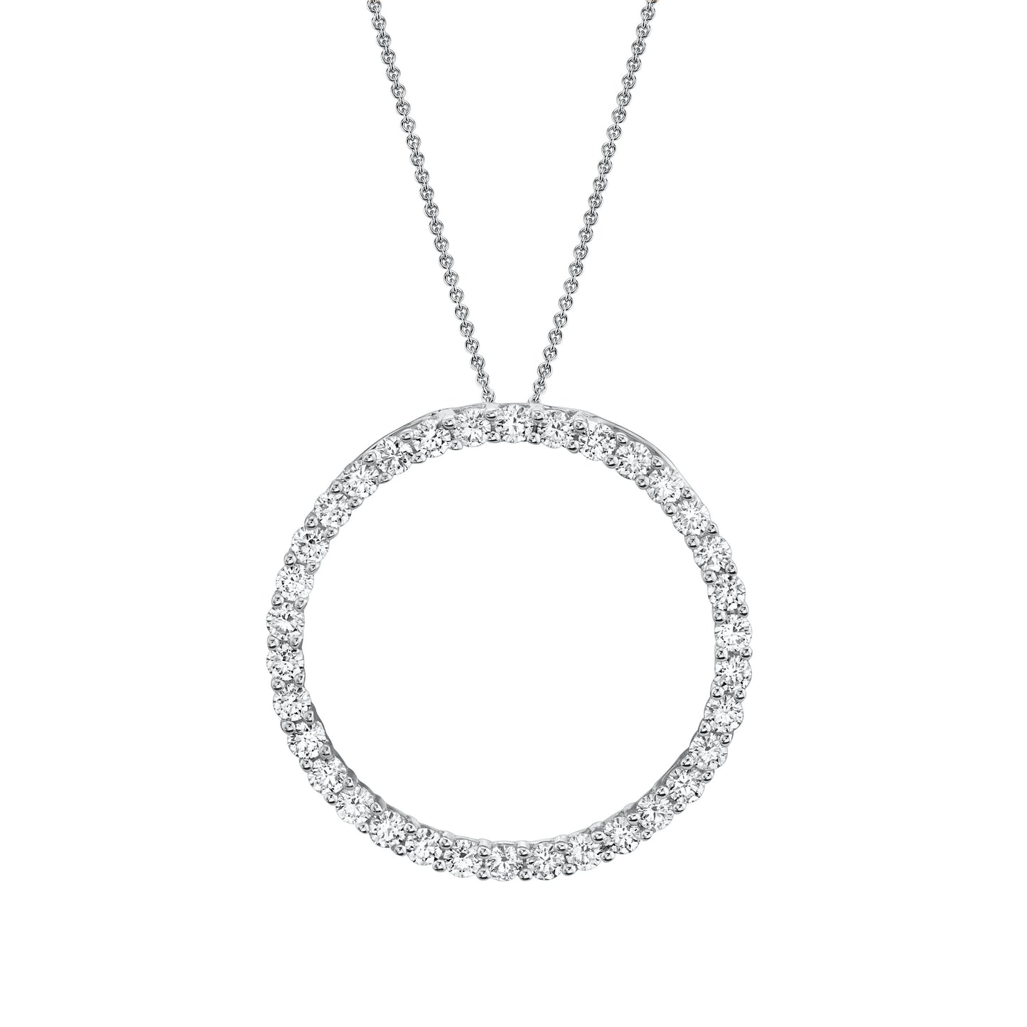 TVON 14K 1.18cttw VS Diamond Circle Pendant
