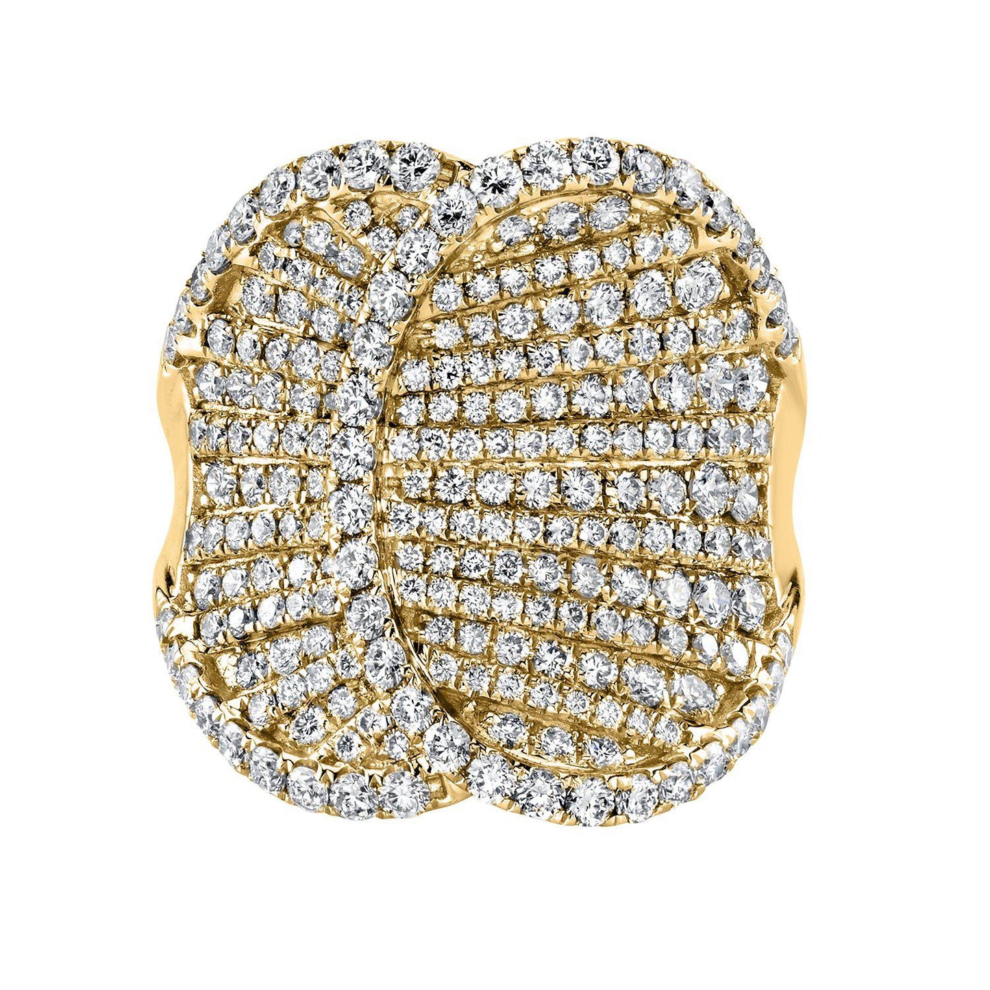 TVON 14K 2.42cttw VS Diamond Saddle Ring
