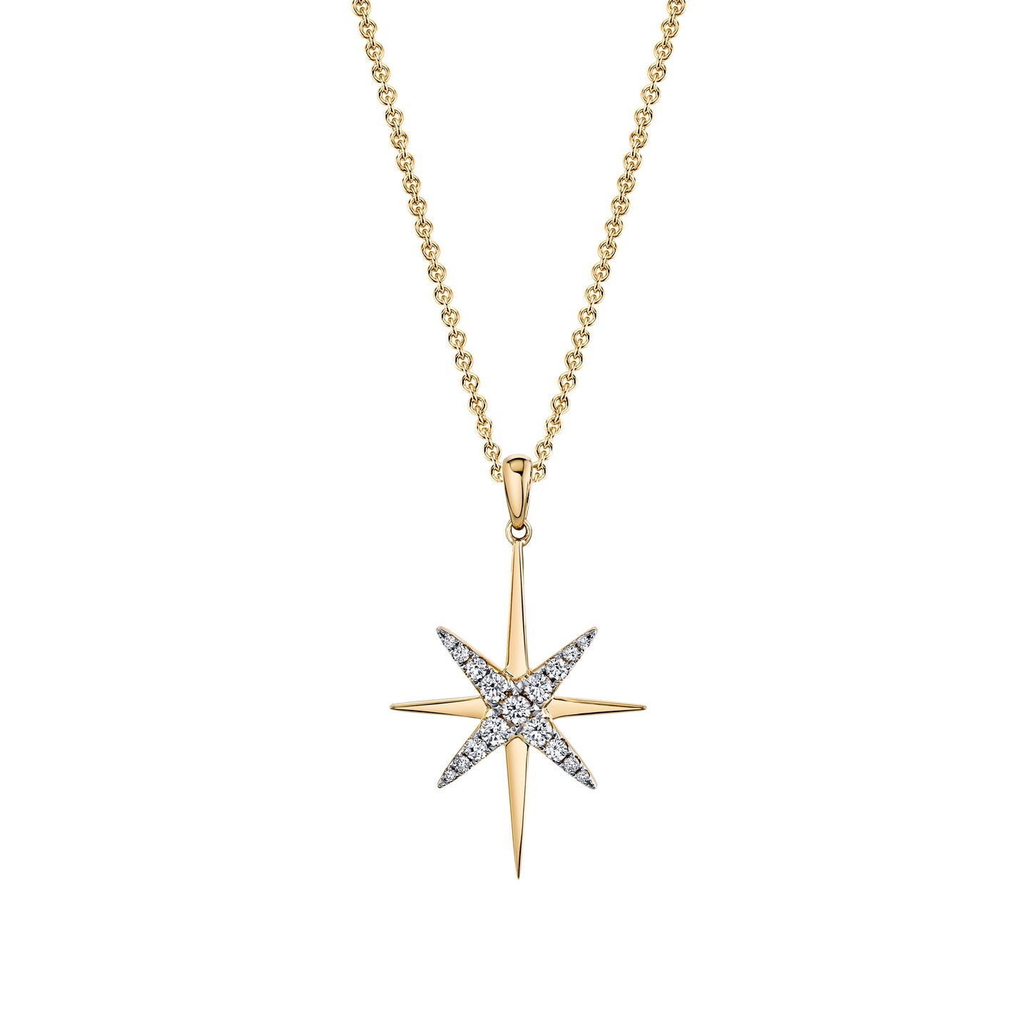 TVON 14K 0.51cttw VS Diamond North Star Pendant
