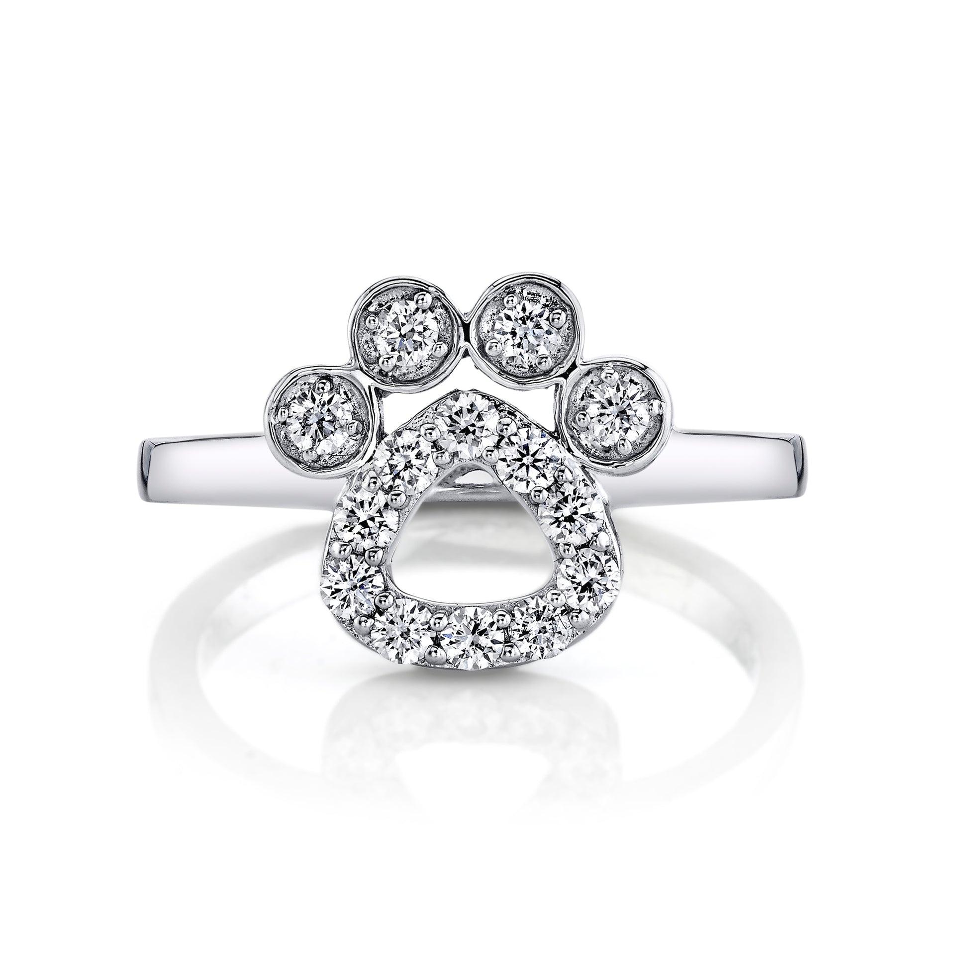 TVON 14K 0.42cttw VS Diamond Paw Ring