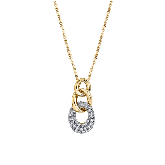 TVON 14K 0.77cttw VS Diamond Link Pendant