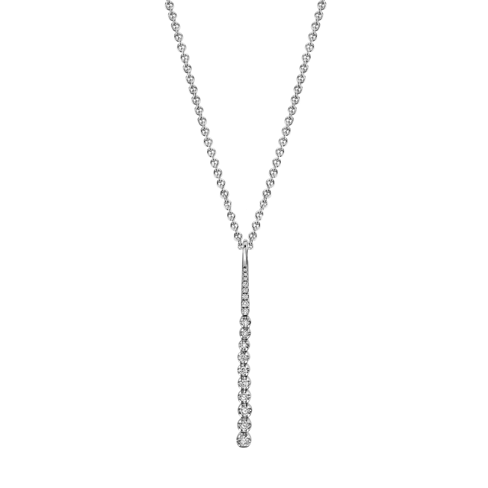 TVON 14K 0.34cttw VS Diamond Stiletto Pendant