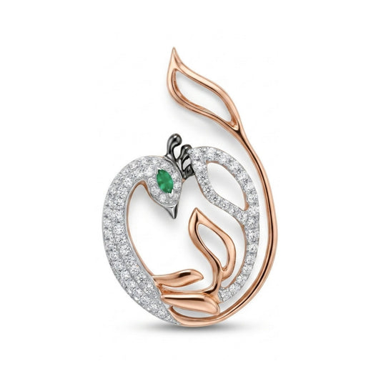 18K Marquise Jade 0.36cttw White Diamonds Pendant