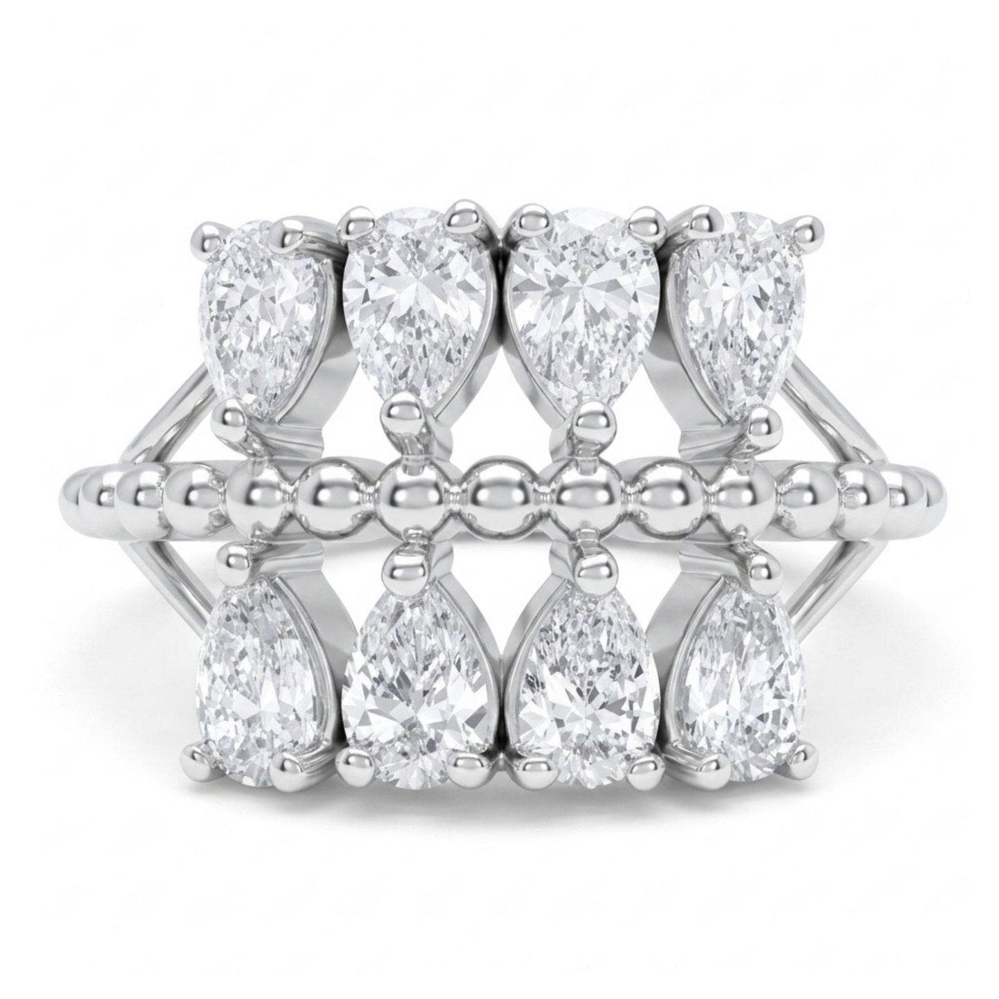 14K 1.20cttw Pear Shape VS White Diamond Ring