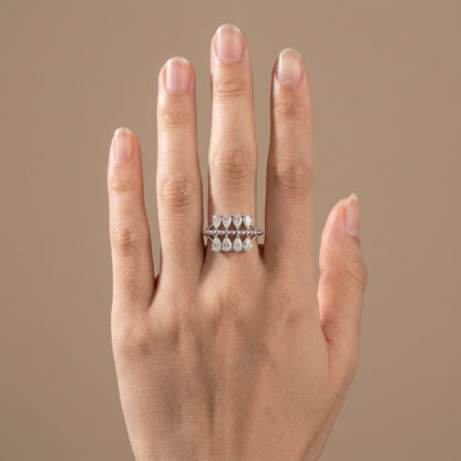 14K 1.20cttw Pear Shape VS White Diamond Ring