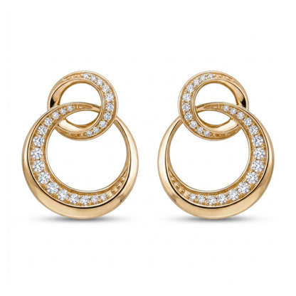 14K 0.50cttw Round White Diamond Earrings