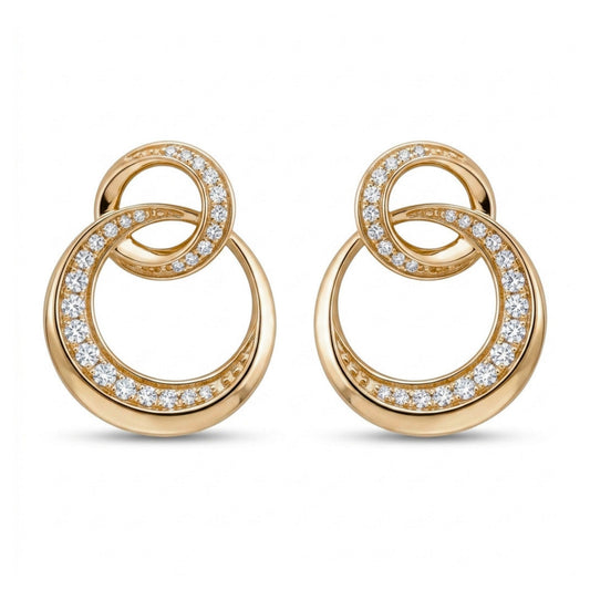 14K 0.50cttw Round White Diamond Earrings