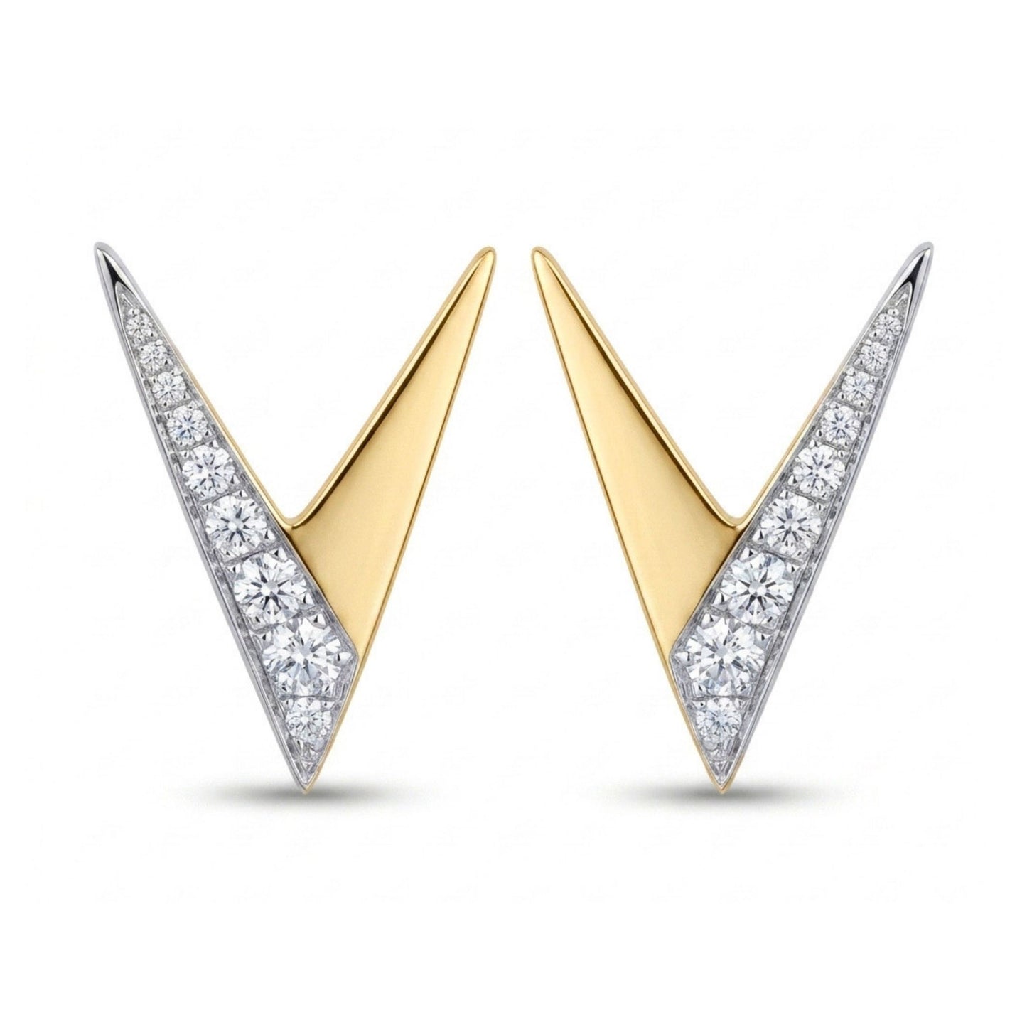 14K 0.40cttw Round VS White Diamond Stud Earrings