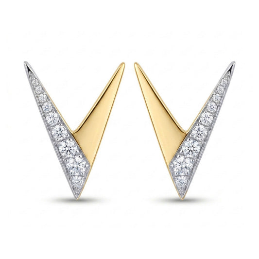 14K 0.40cttw Round VS White Diamond Stud Earrings