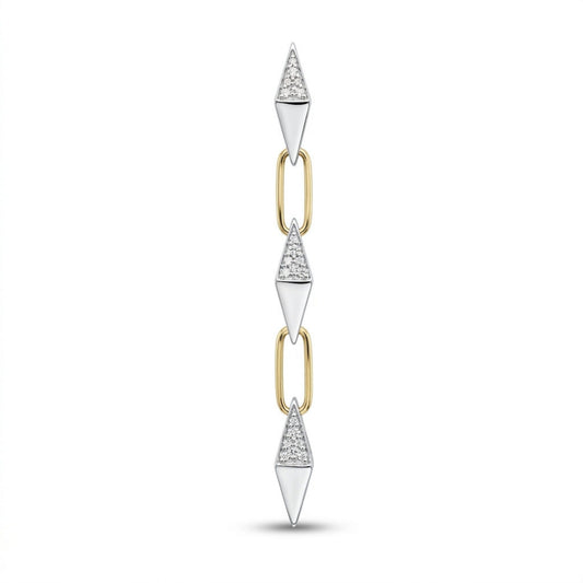 14K 0.13cttw Round VS White Diamond Pendant