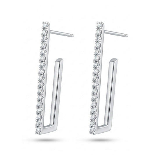 14K 0.20cttw Round VS White Diamond Earrings
