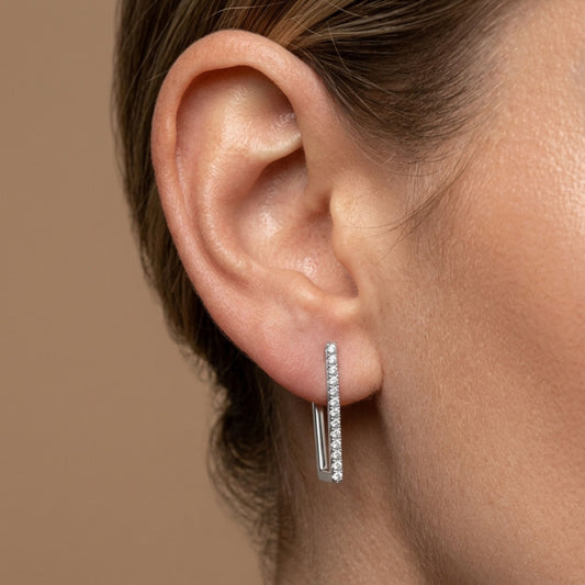 14K 0.20cttw Round VS White Diamond Earrings