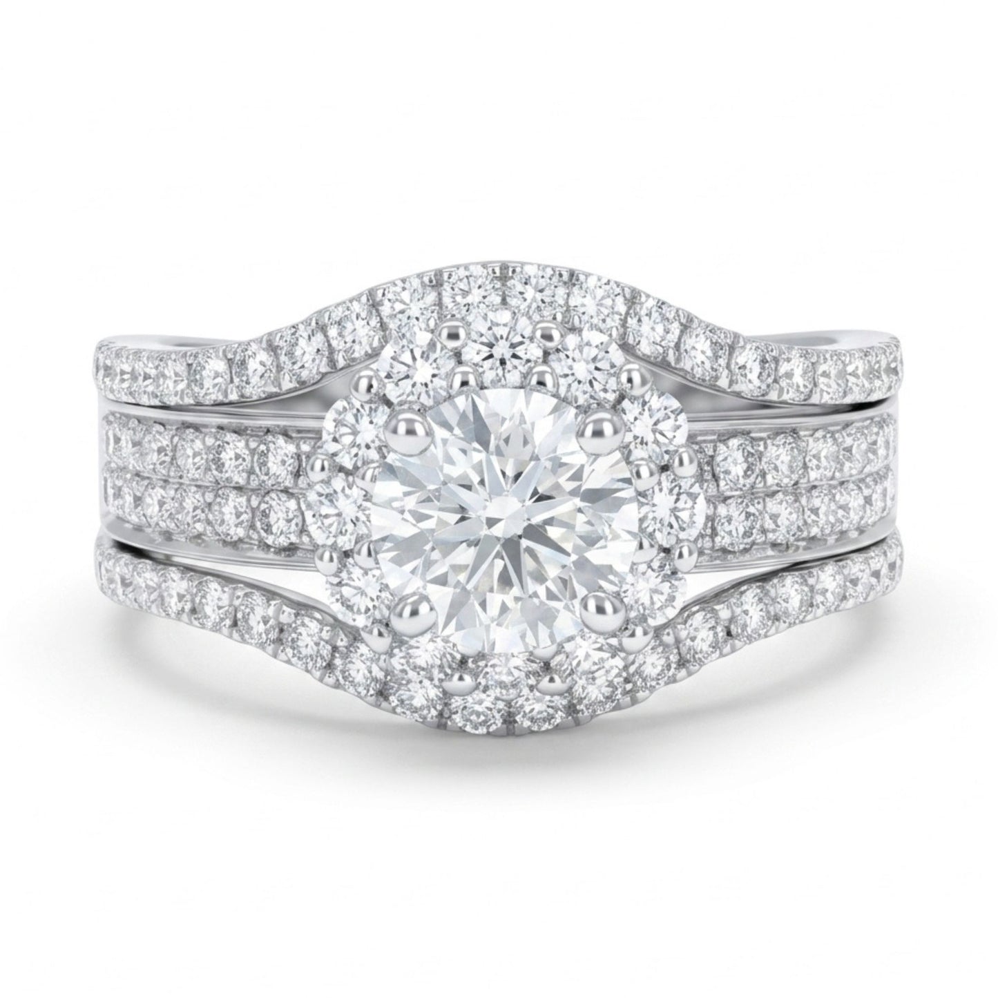 14K 0.50ct Round VS White Diamond 0.95cttw VS White Diamonds Ring