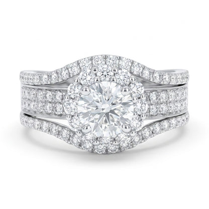 14K 0.50ct Round VS White Diamond 0.95cttw VS White Diamonds Ring