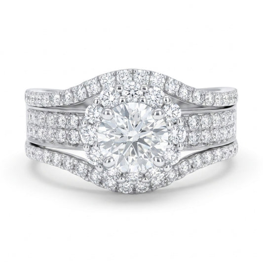 14K 0.50ct Round VS White Diamond 0.95cttw VS White Diamonds Ring