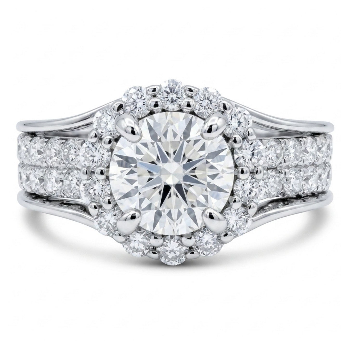 14K 1.00ct VS Round White Diamond 0.95cttw VS White Diamonds Ring