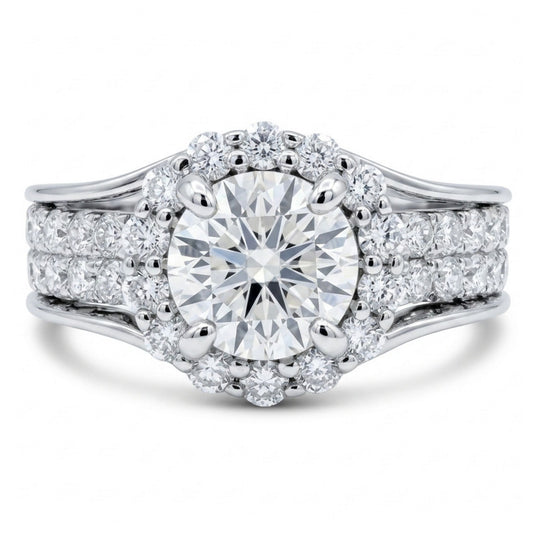 14K 1.00ct VS Round White Diamond 0.95cttw VS White Diamonds Ring
