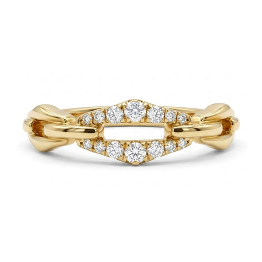 14K 0.12cttw Round White Diamond Ring
