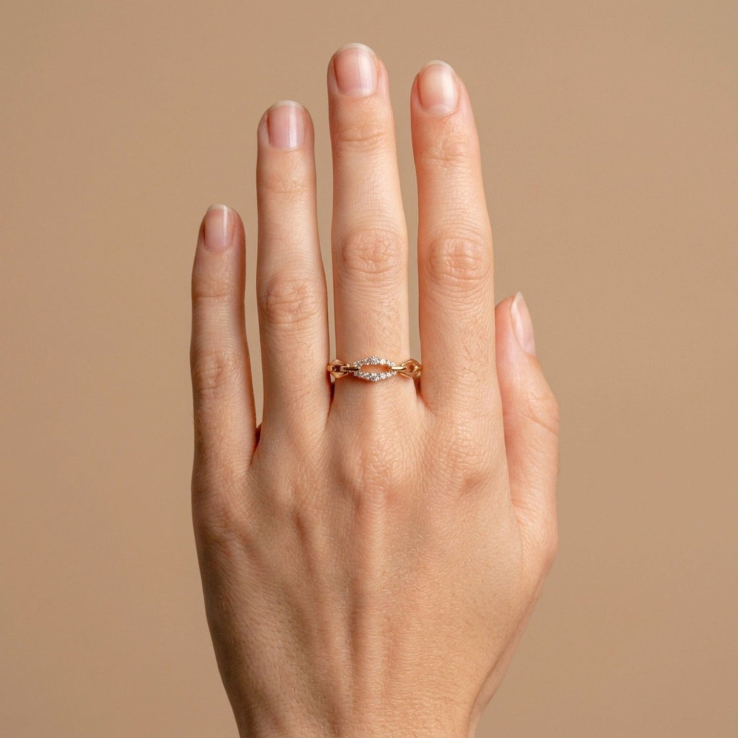 14K 0.12cttw Round White Diamond Ring