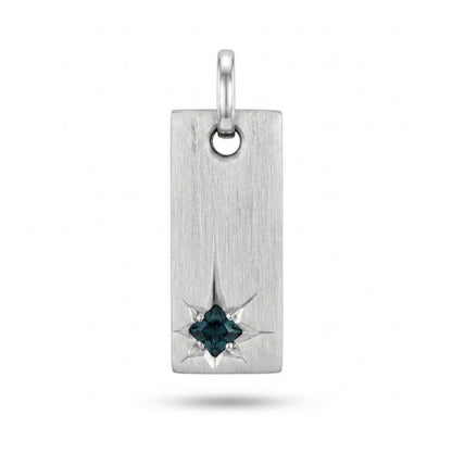 18K 0.18ct Princess Cut Brazilian Alexandrite Pendant