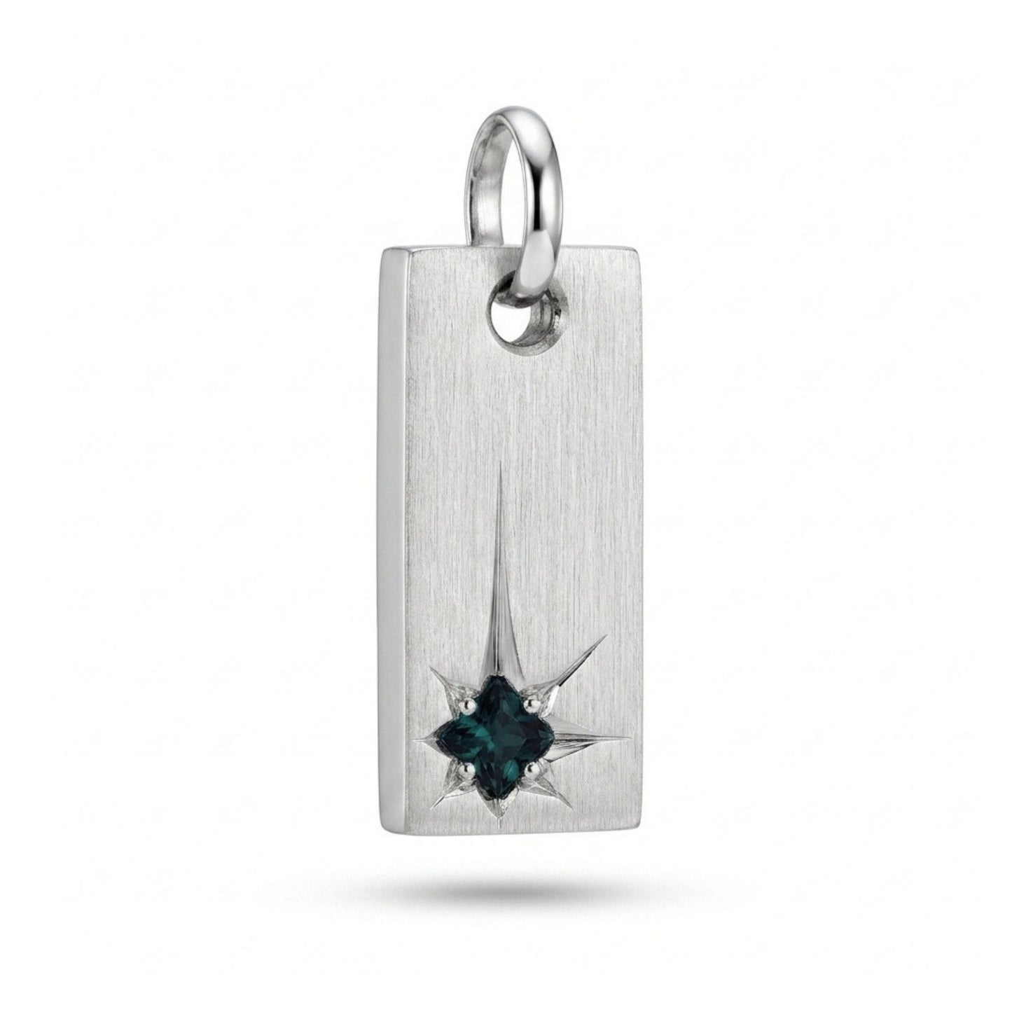 18K 0.18ct Princess Cut Brazilian Alexandrite Pendant