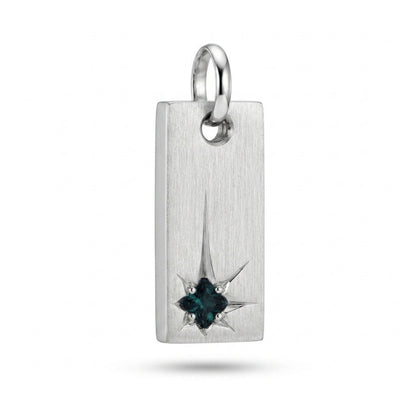 18K 0.18ct Princess Cut Brazilian Alexandrite Pendant
