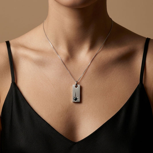 18K 0.18ct Princess Cut Brazilian Alexandrite Pendant