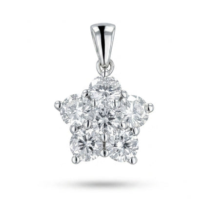 14K 1.92cttw Round VS White Diamond Pendant