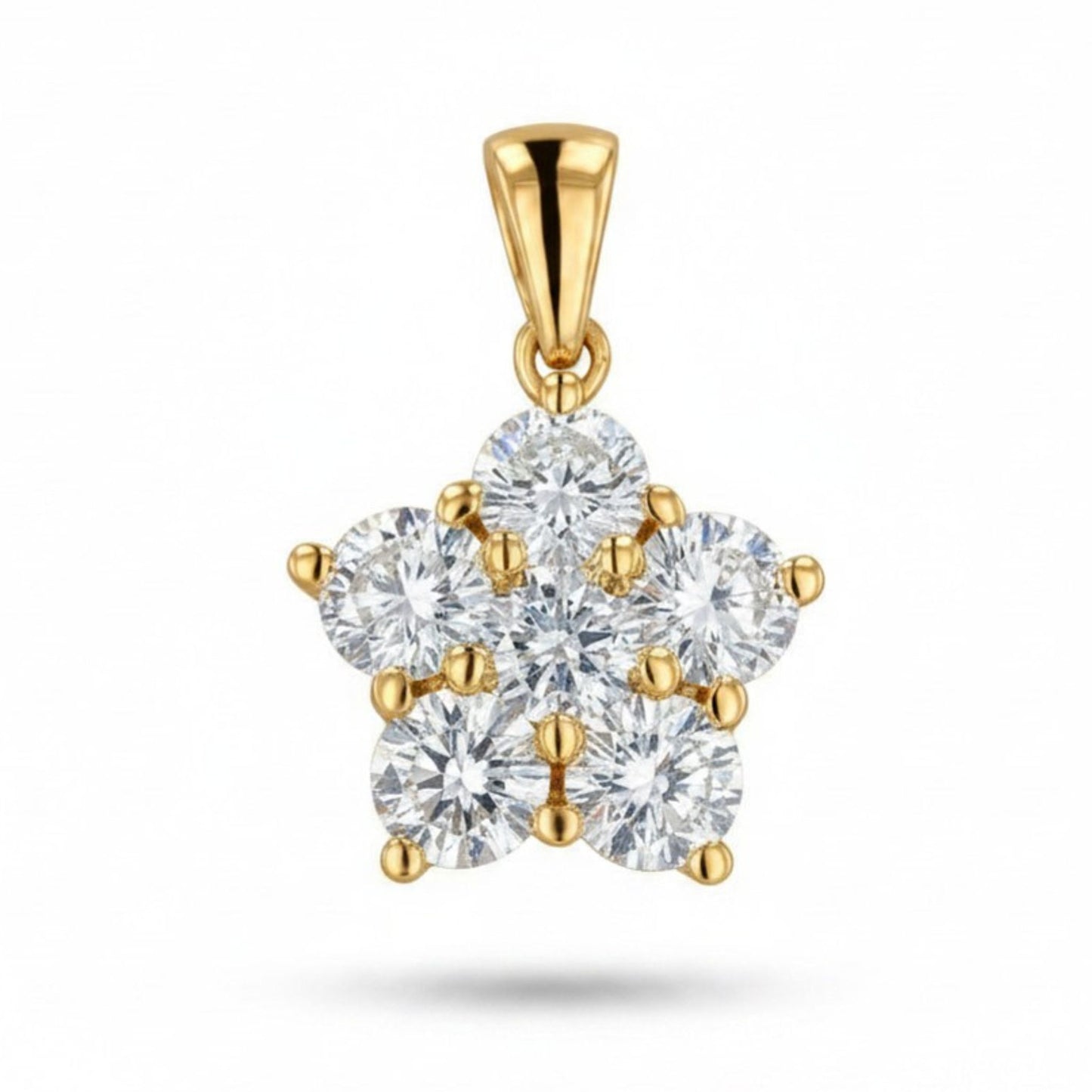 14K 1.92cttw Round VS White Diamond Pendant