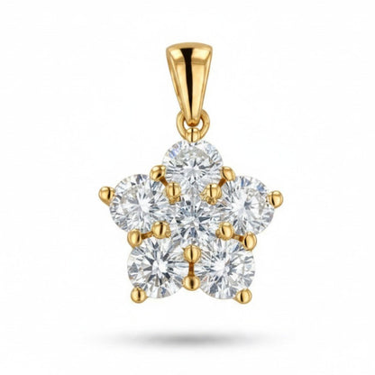 14K 1.92cttw Round VS White Diamond Pendant