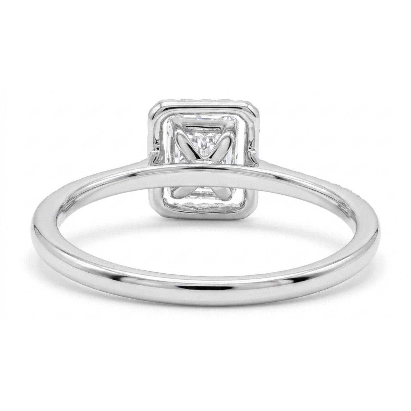 18K 0.39cttw Baguette & Round VS White Diamonds Ring