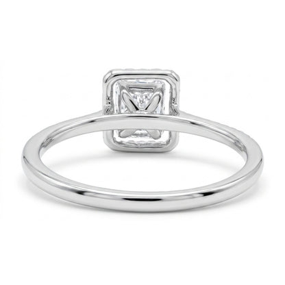 18K 0.39cttw Baguette & Round VS White Diamonds Ring