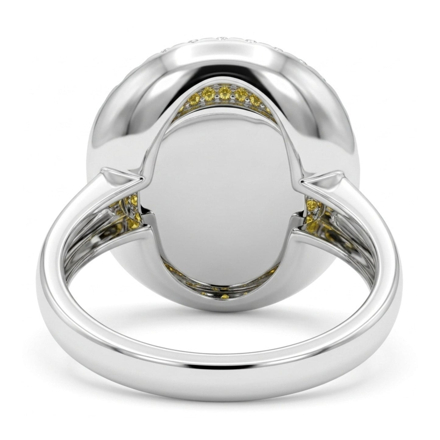 14K 5.11ct Trapiche Emerald 0.75cttw Yellow & White Diamonds Ring