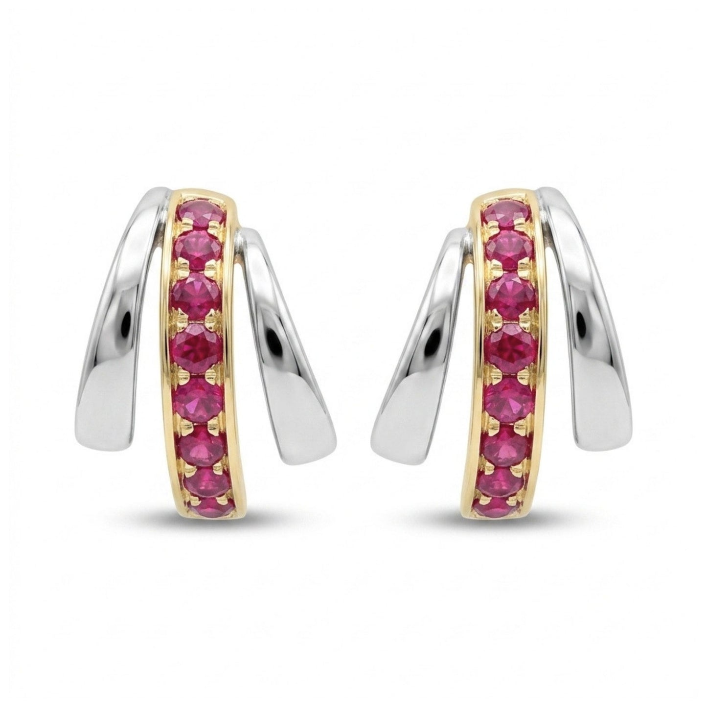 14K 0.49cttw Burma Ruby Stud Earrings