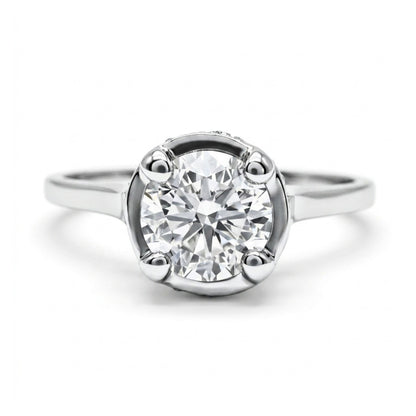 14K 0.60ct Round VS White Diamond 0.10cttw VS White Diamonds Ring