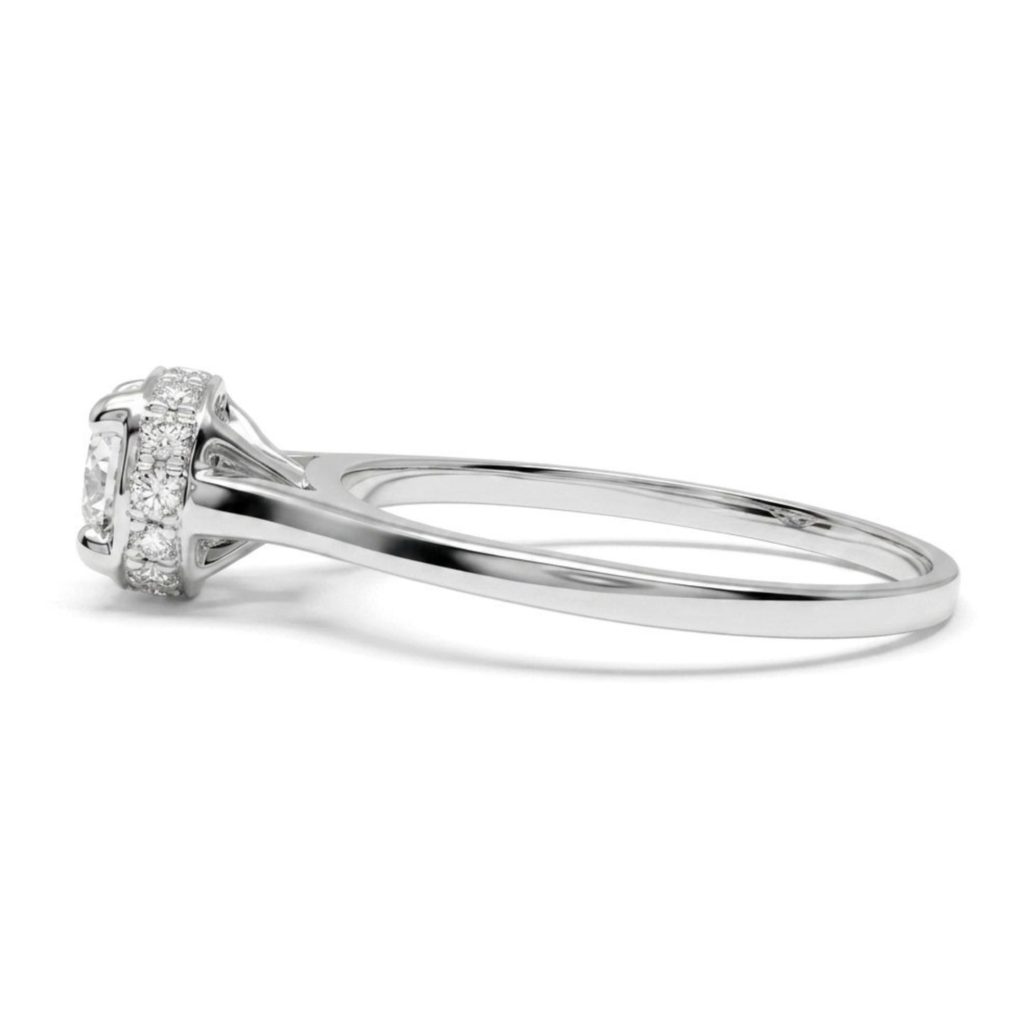 14K 0.60ct Round VS White Diamond 0.10cttw VS White Diamonds Ring