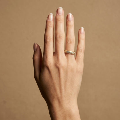 14K 0.37cttw Round White Diamond Ring