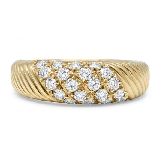 14K 0.32cttw Round White Diamond Ring