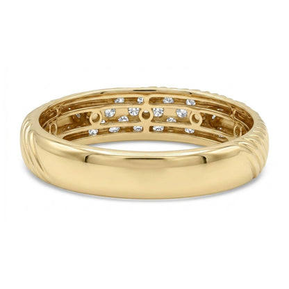 14K 0.32cttw Round White Diamond Ring
