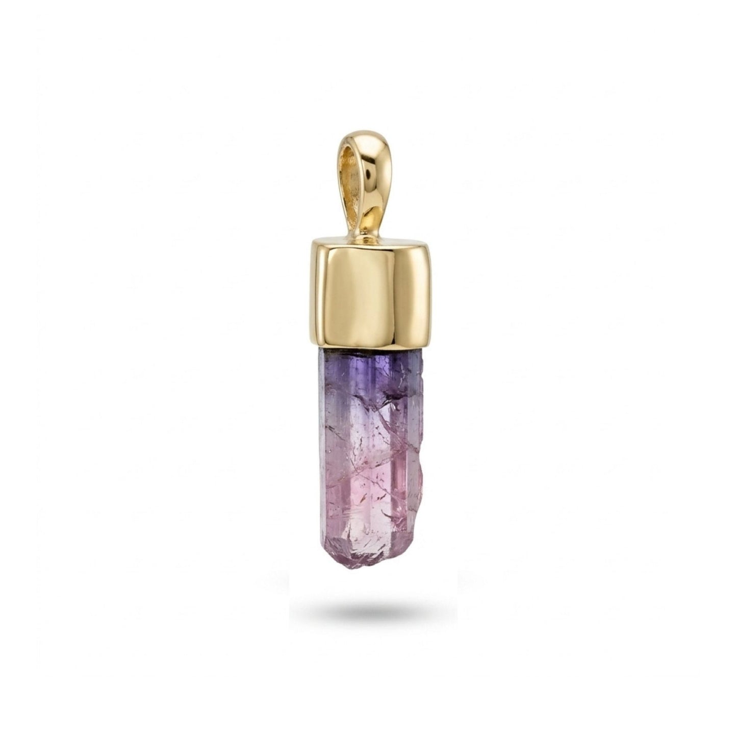 18K 5.84ct Unheated Tanzanite Crystal Pendant